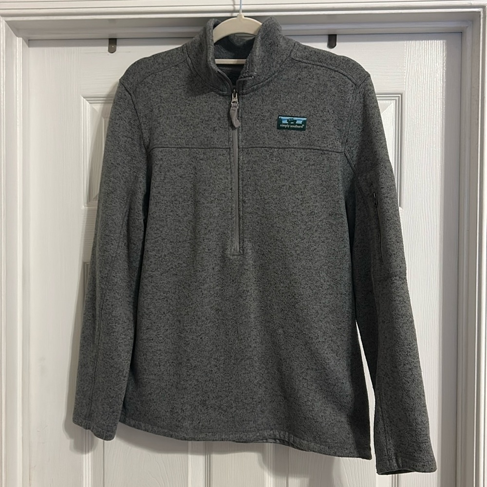 Simply Southern 1/2 zip pull over size small